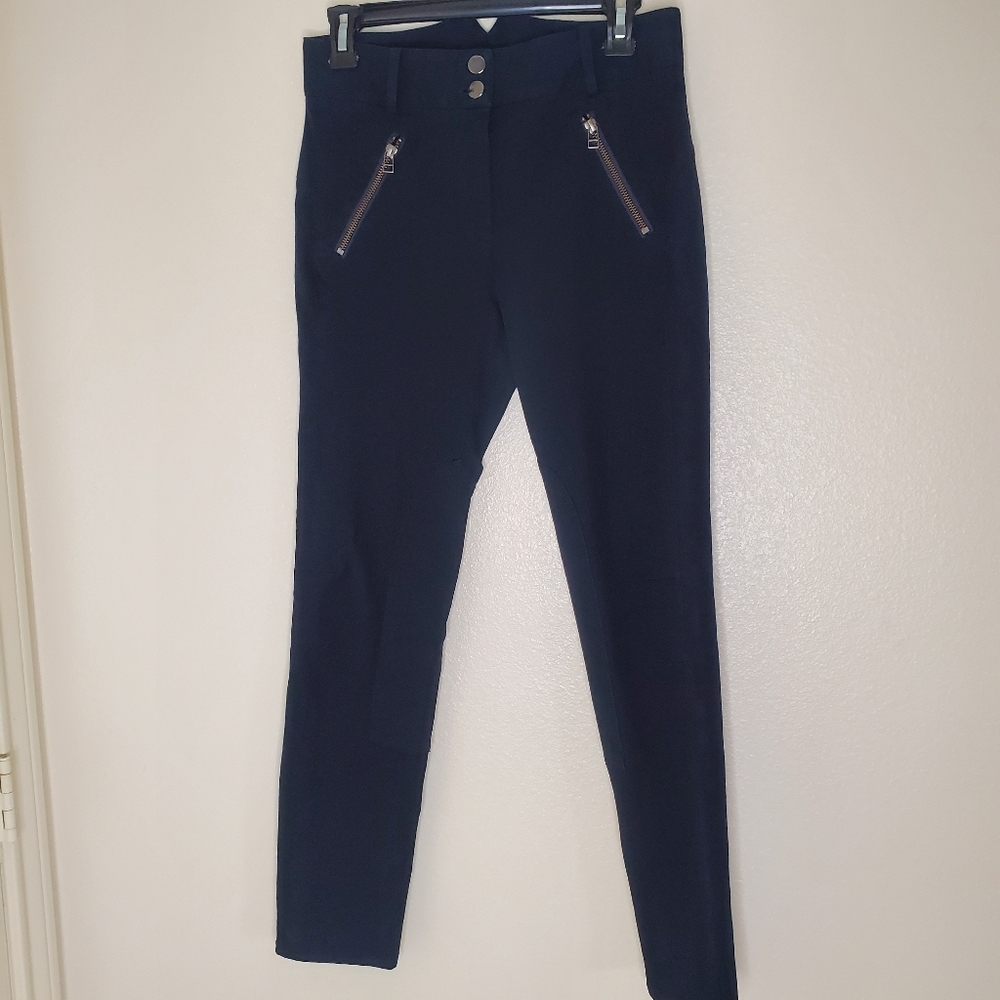 Veronica‎ Beard Ellie Jodhpur High Rise Skinny Riding Pants Zipper Pockets SZ 4
